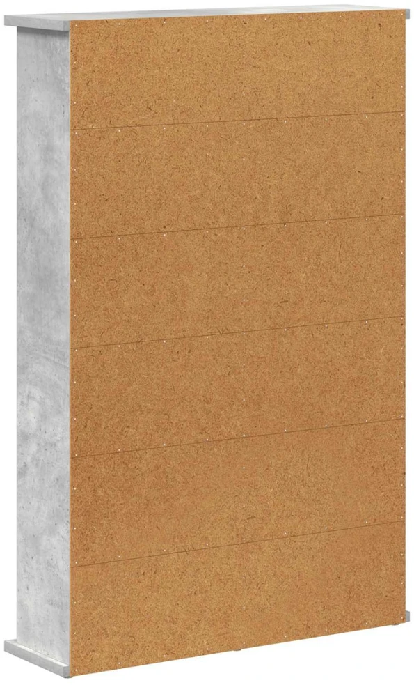 CD spinta Betono pilka 60 x 17 x 92 cm Apdirbta mediena