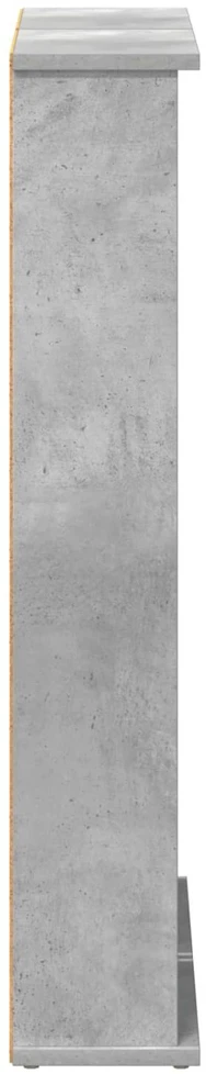 CD spinta Betono pilka 60 x 17 x 92 cm Apdirbta mediena