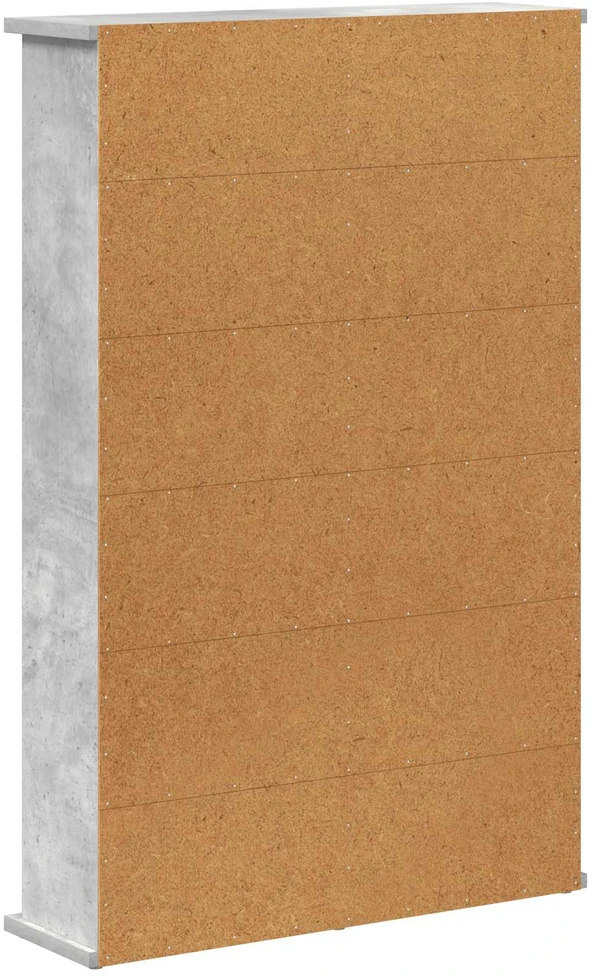 CD spinta Betono pilka 60 x 17 x 92 cm Apdirbta mediena