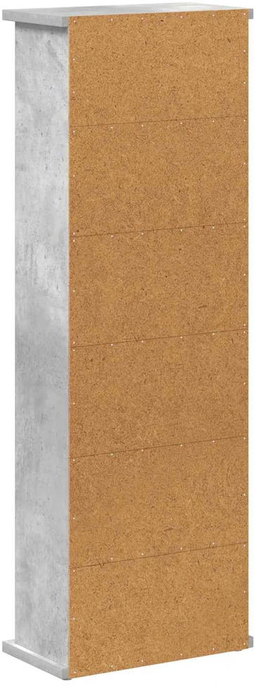 CD spinta Betono pilka 60 x 17 x 92 cm Apdirbta mediena