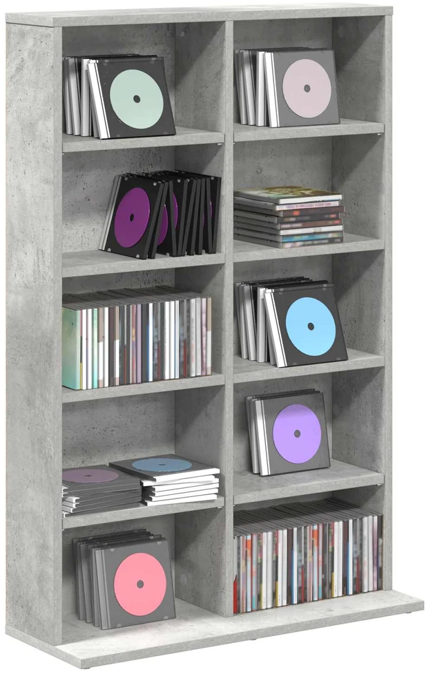 CD spinta Betono pilka 65 x 23,5 x 97,5 cm Apdirbta mediena