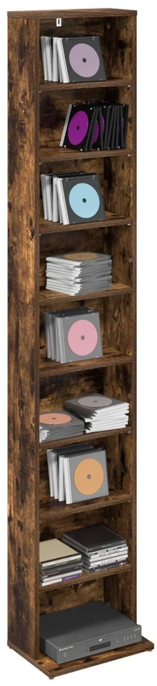 CD spinta Dūminio ąžuolo 33 x 23,5 x 175 cm Apdirbta mediena