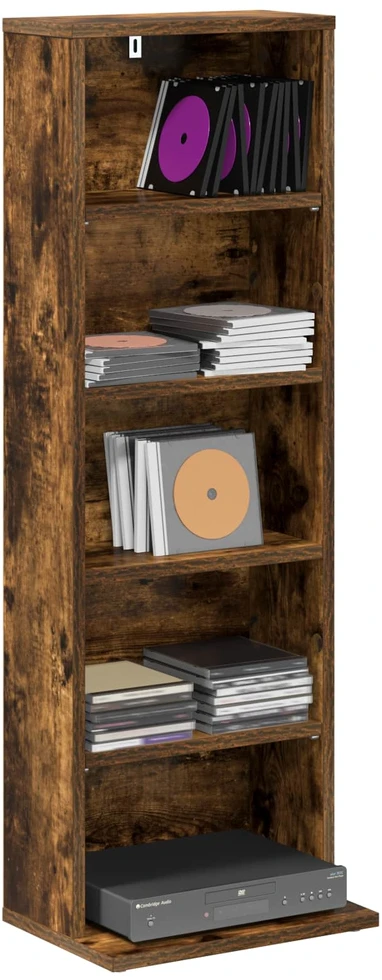 CD spinta Dūminio ąžuolo 33 x 23,5 x 97,5 cm Apdirbta mediena