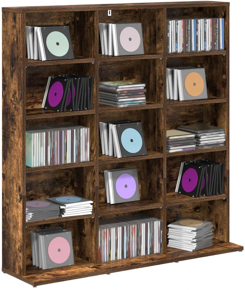 CD spinta Dūminio ąžuolo 96 x 23,5 x 97,5 cm Apdirbta mediena