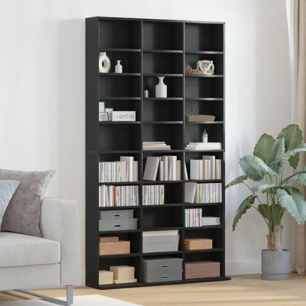 CD spinta Juodas ąžuolas 101 x 23 x 177,5 cm Apdirbta mediena