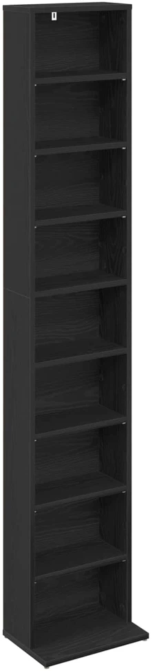 CD spinta Juodojo ąžuolo 33 x 23,5 x 175 cm Apdirbta mediena
