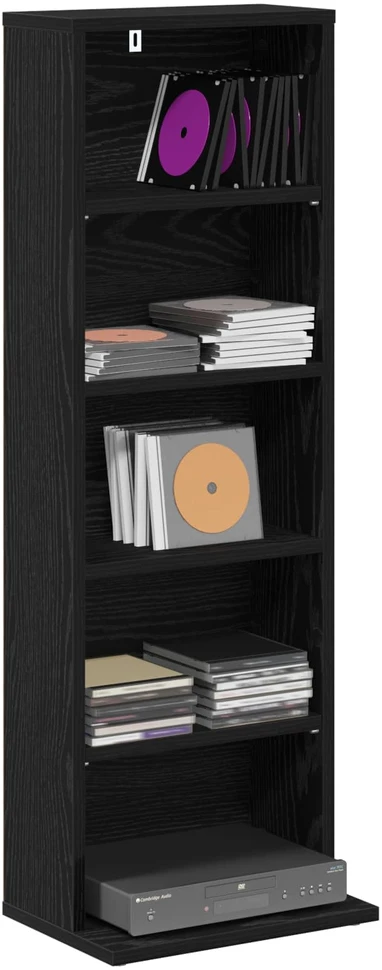 CD spinta Juodojo ąžuolo 33 x 23,5 x 97,5 cm Apdirbta mediena