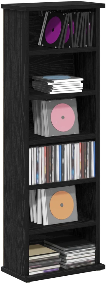 CD spinta Juodojo ąžuolo 60 x 17 x 92 cm Apdirbta mediena