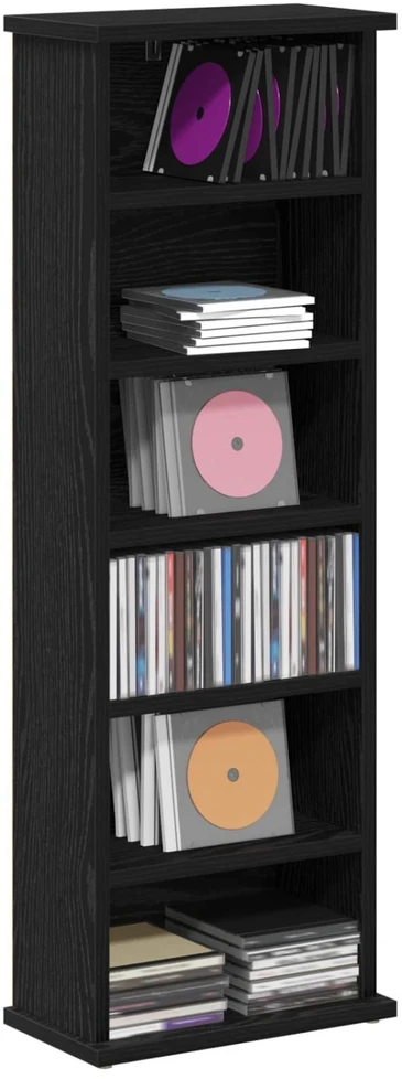 CD spinta Juodojo ąžuolo 60 x 17 x 92 cm Apdirbta mediena