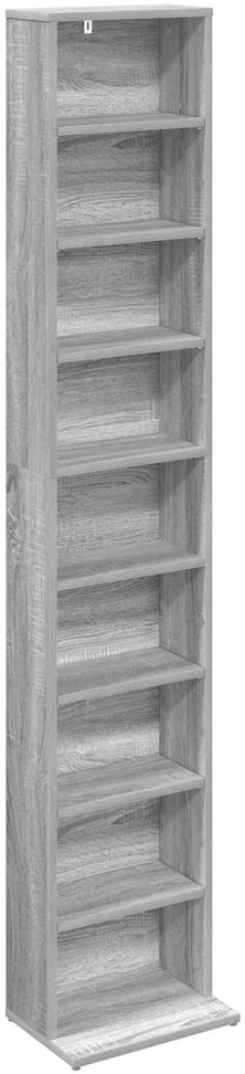 CD spinta Pilka Sonoma 33 x 23,5 x 175 cm Apdirbta mediena