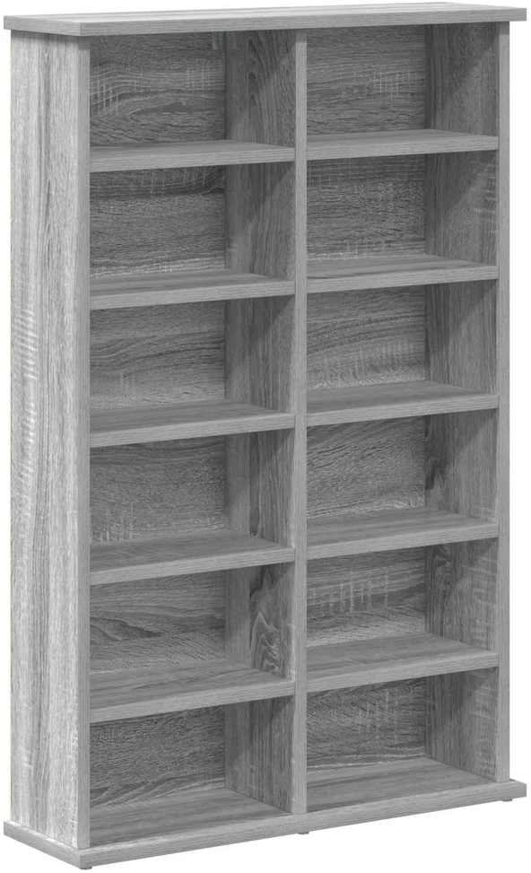 CD spinta Pilka Sonoma 60 x 17 x 92 cm Apdirbta mediena