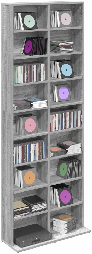 CD spinta Pilka Sonoma 65 x 23,5 x 175 cm Apdirbta mediena