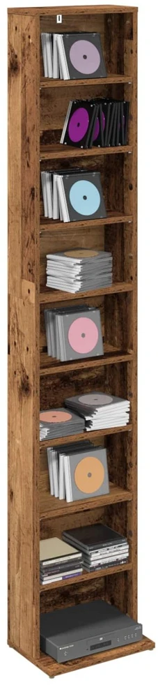 CD spinta Sendintos medienos 33 x 23,5 x 175 cm