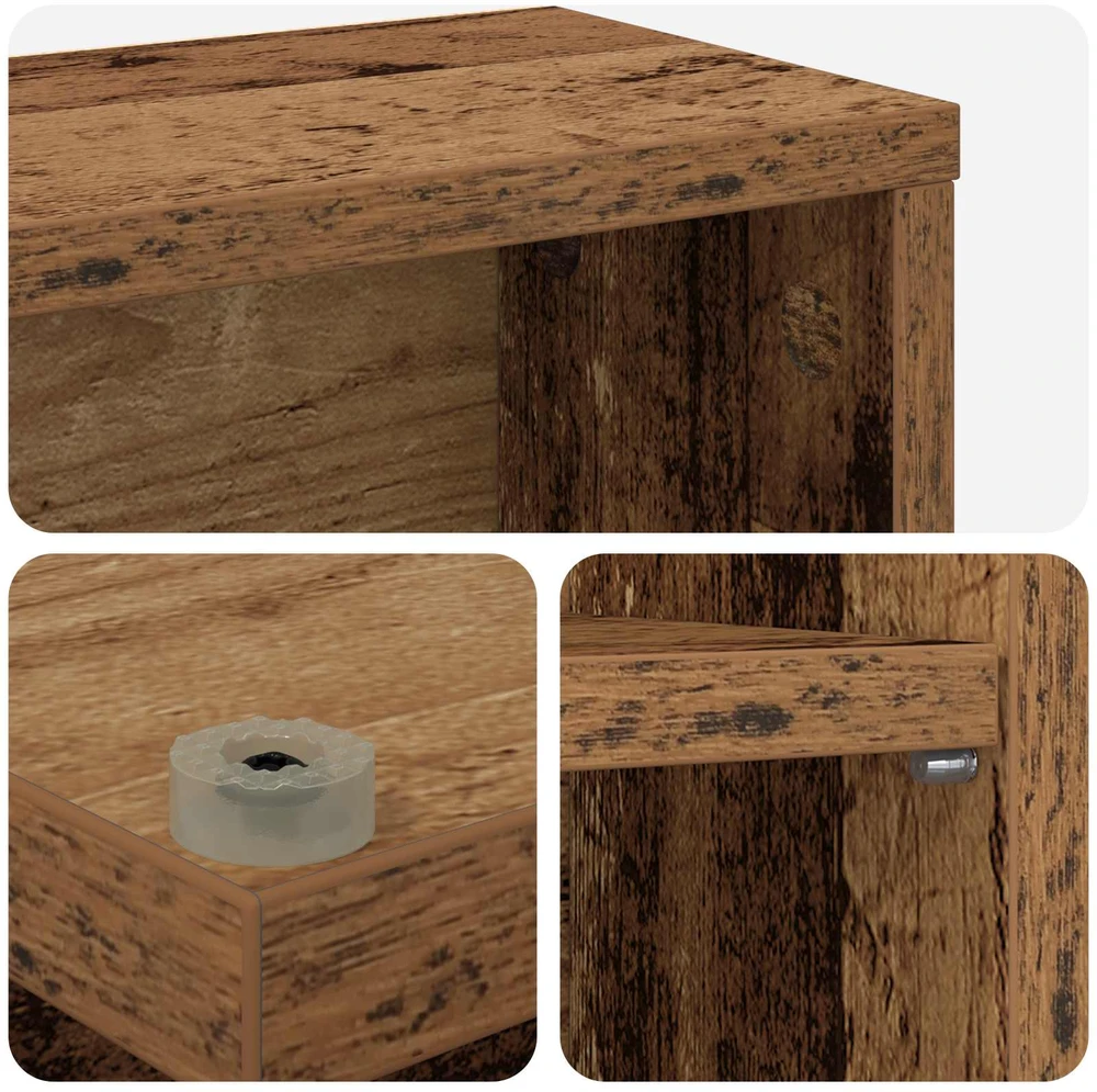 CD spinta Ąžuolo mediena 65 x 23,5 x 97,5 cm Apdirbta mediena