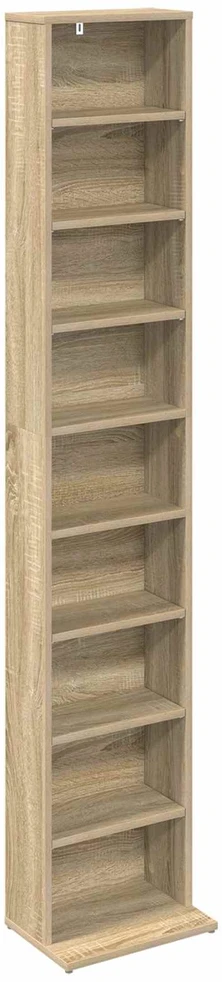 CD spinta Sonoma ąžuolas 33 x 23,5 x 175 cm Apdirbta mediena