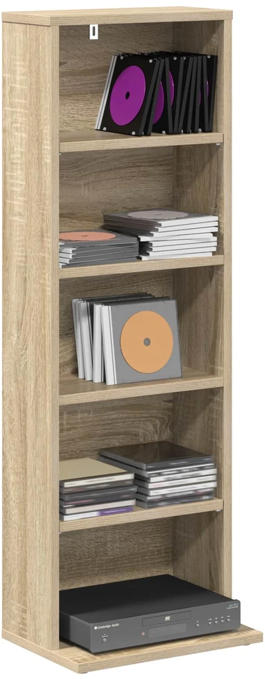 CD spinta Sonoma ąžuolas 33 x 23,5 x 97,5 cm Apdirbta mediena