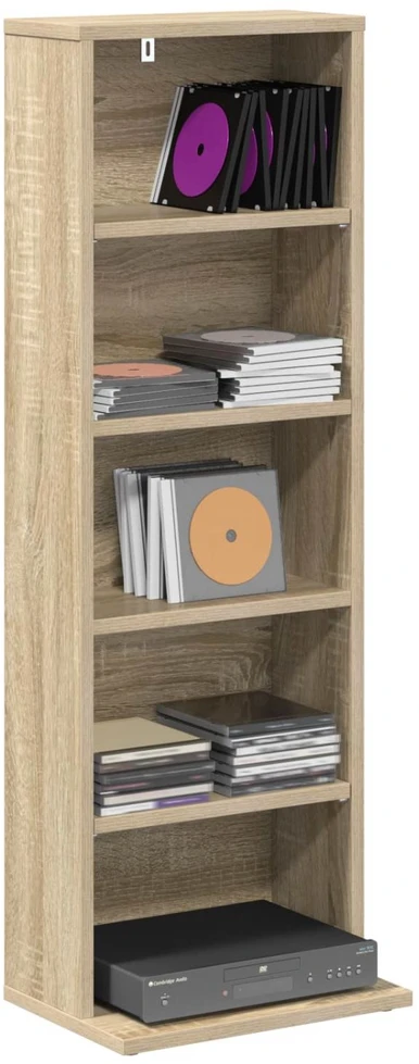 CD spinta Sonoma ąžuolas 33 x 23,5 x 97,5 cm Apdirbta mediena