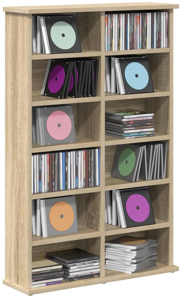 CD spinta Sonoma ąžuolas 60 x 17 x 92 cm Apdirbta mediena