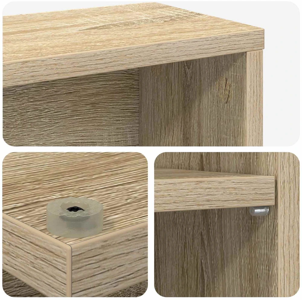 CD spinta Sonoma ąžuolas 60 x 17 x 92 cm Apdirbta mediena