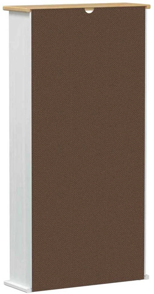 CD spintelė Balta 52 x 17.5 x 103 cm Kietos pušies mediena