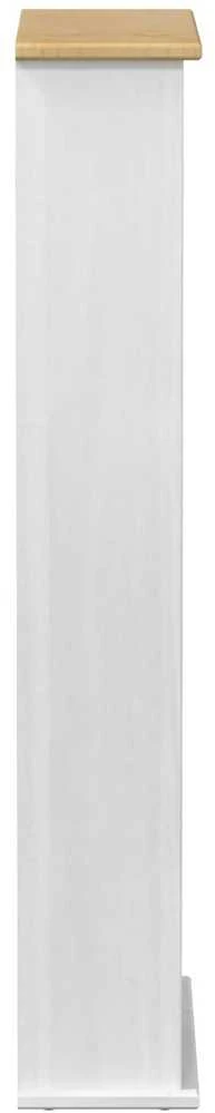 CD spintelė Balta 52 x 17.5 x 103 cm Kietos pušies mediena