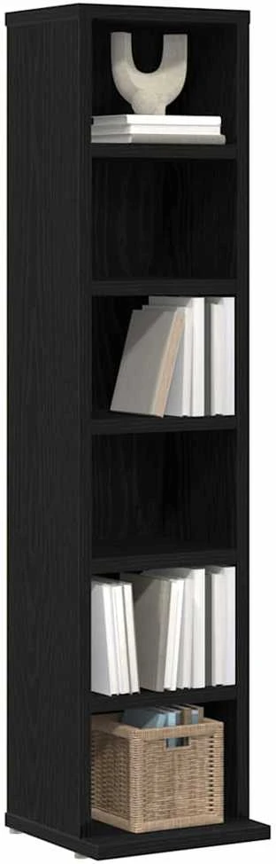 CD spintelė juodas ąžuolas 21x20x88 cm inžinierinė mediena