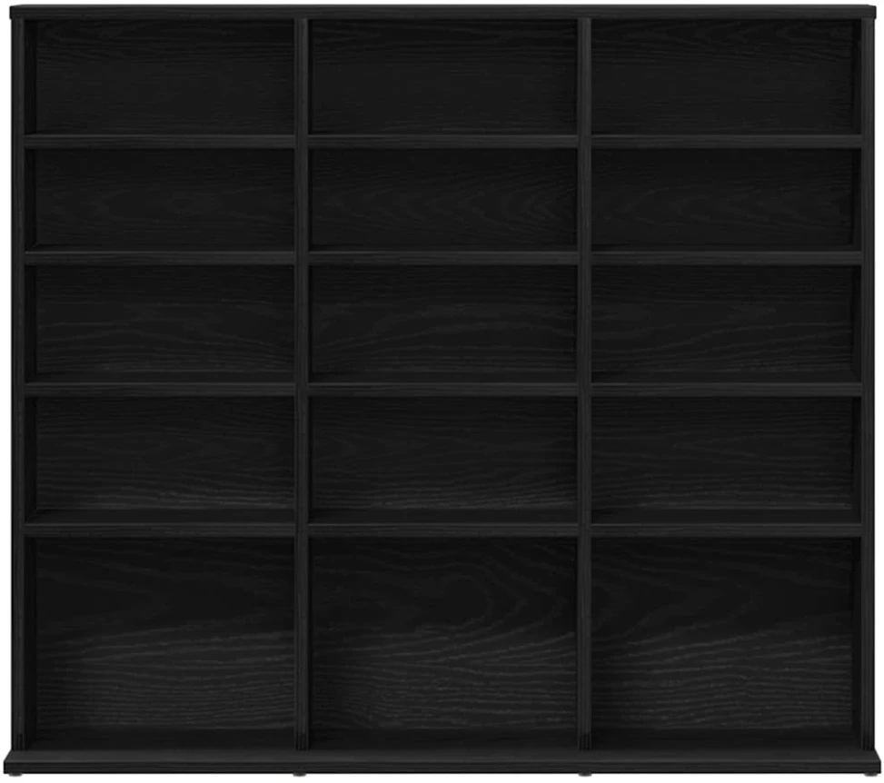 CD spintelė, juodo ąžuolo spalvos, 100x23x89,5 cm, inžinerinė mediena