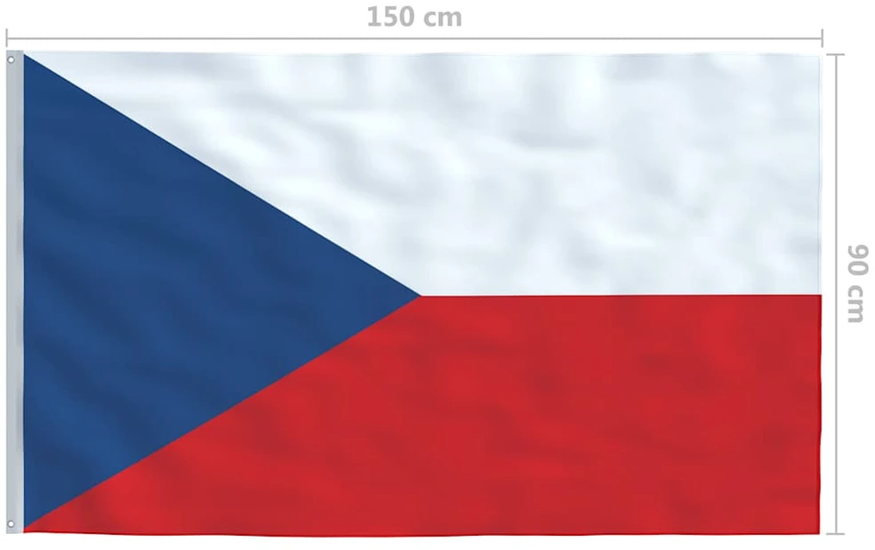Čekijos vėliava, 90x150cm