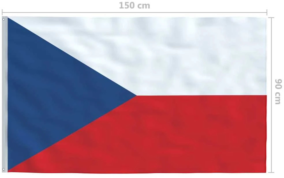 Čekijos vėliava, 90x150cm