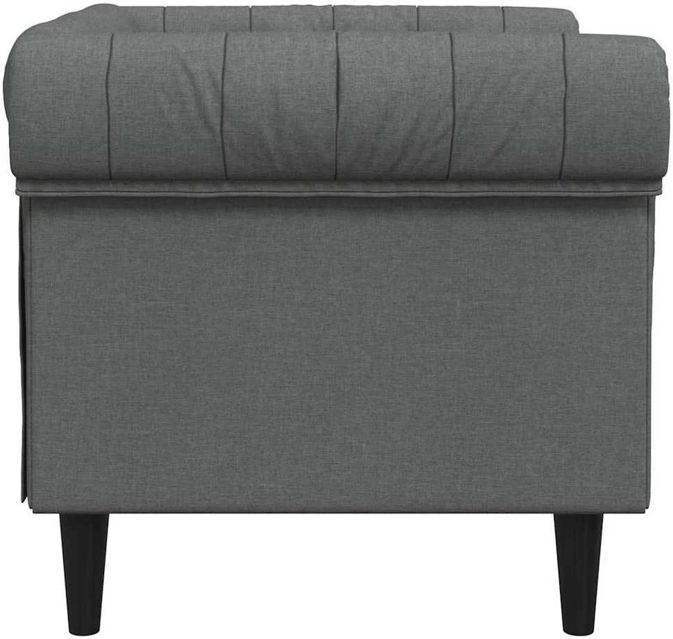 Sofa Tamsiai pilka 78,5 x 74,5 x 74,5 cm Poliesteris