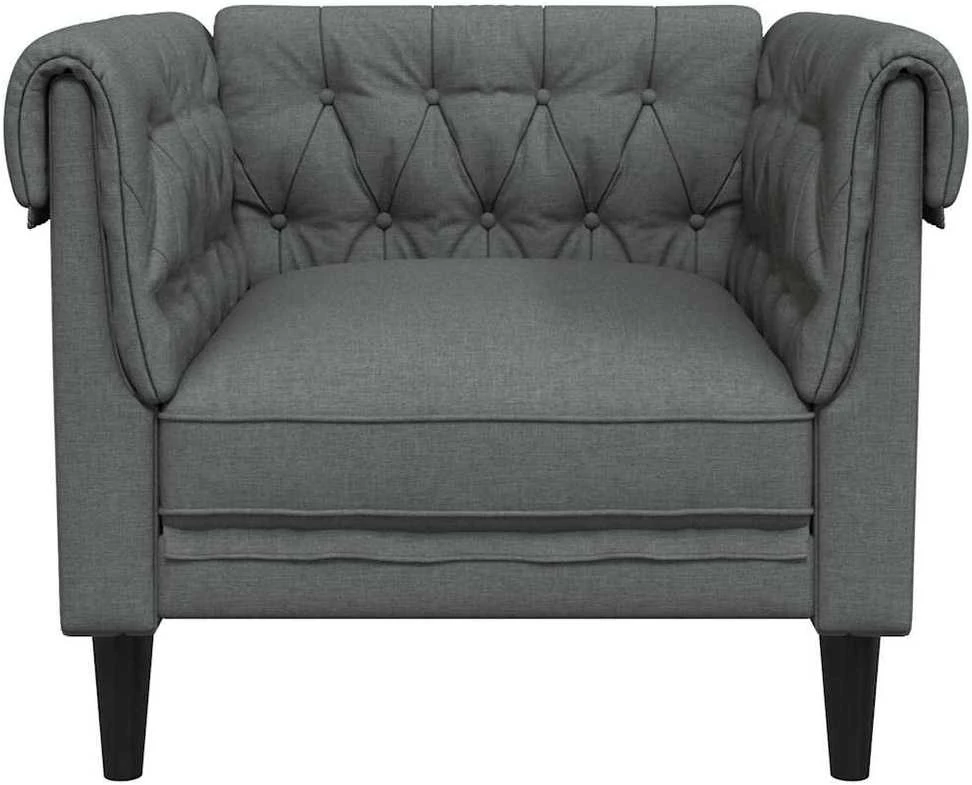 Sofa Tamsiai pilka 78,5 x 74,5 x 74,5 cm Poliesteris