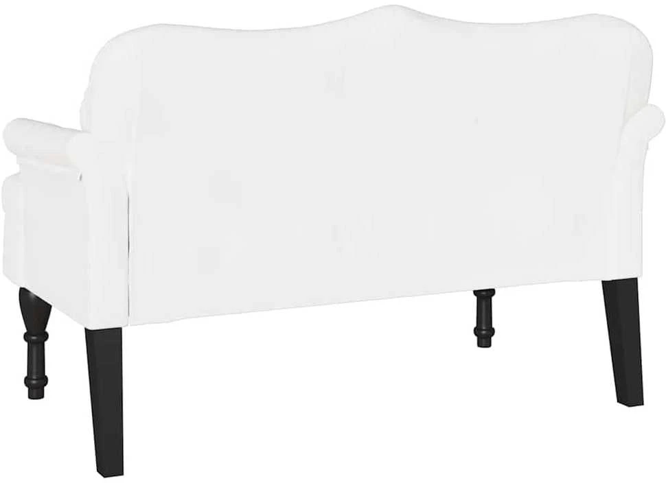 Česterfildo suolas Balta 120,5 x 65 x 75 cm Dirbtinė oda
