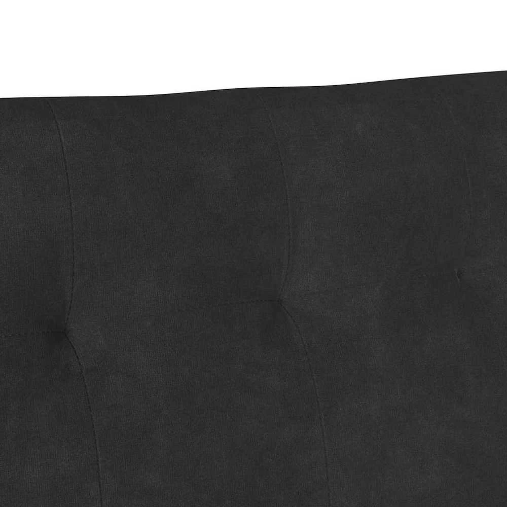 Česterfildo suolas Juoda 112 x 65,5 x 75 cm Aksomas