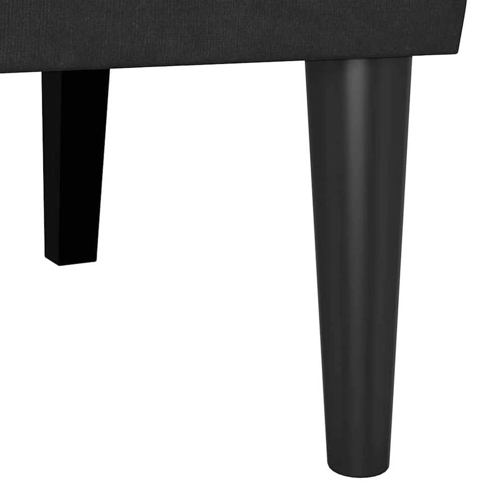 Česterfildo suolas Juoda 112 x 65,5 x 75 cm Aksomas