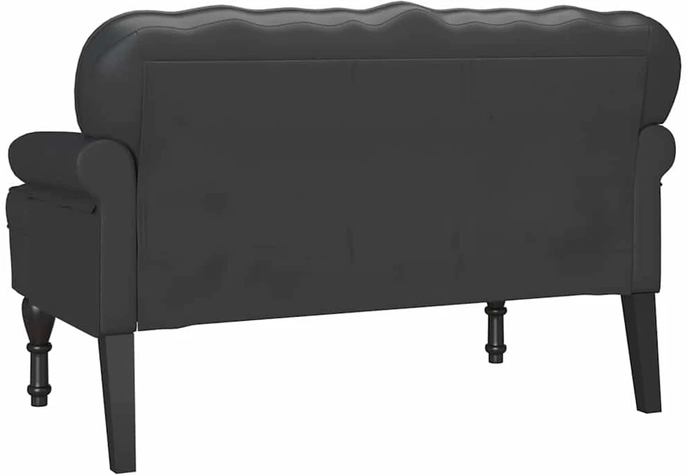 Česterfildo suolas Juoda 119,5 x 64,5 x 75 cm Dirbtinė oda