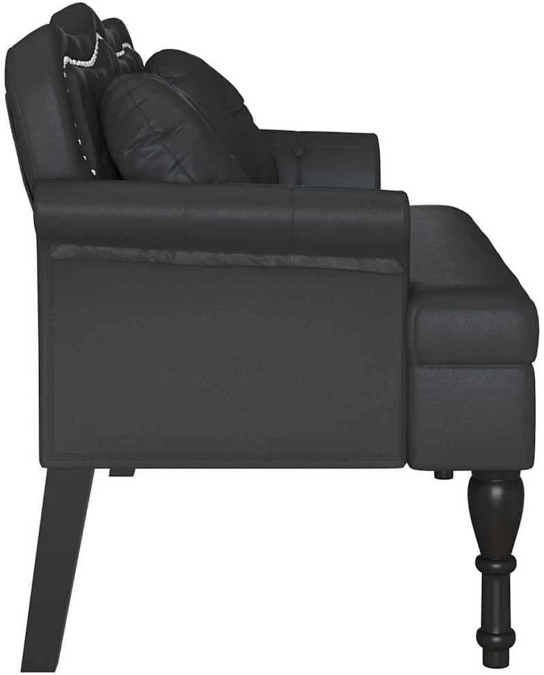 Česterfildo suolas Juoda 120,5 x 65 x 75 cm Dirbtinė oda