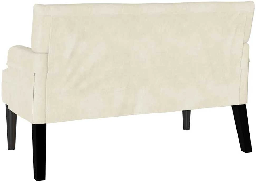 Česterfildo suolas Kreminė 112 x 65,5 x 75 cm Aksomas