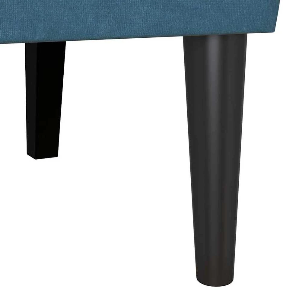 Česterfildo suolas Mėlyna 112 x 65,5 x 75 cm Aksomas