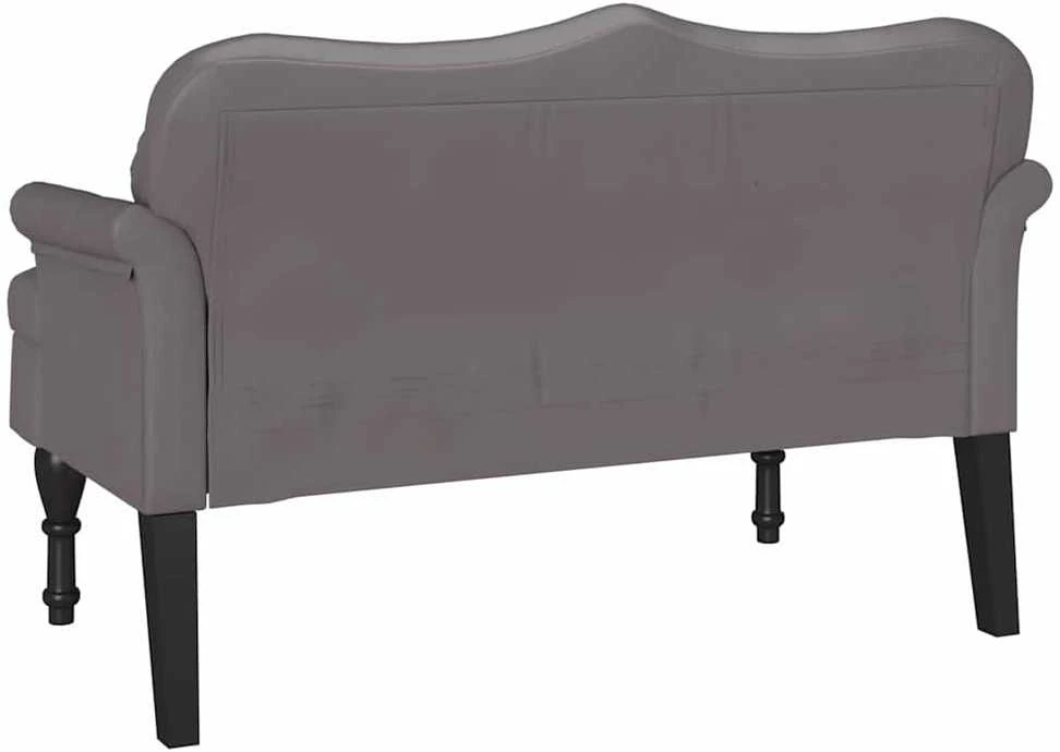 Česterfildo suolas Pilka 120,5 x 65 x 75 cm Dirbtinė oda