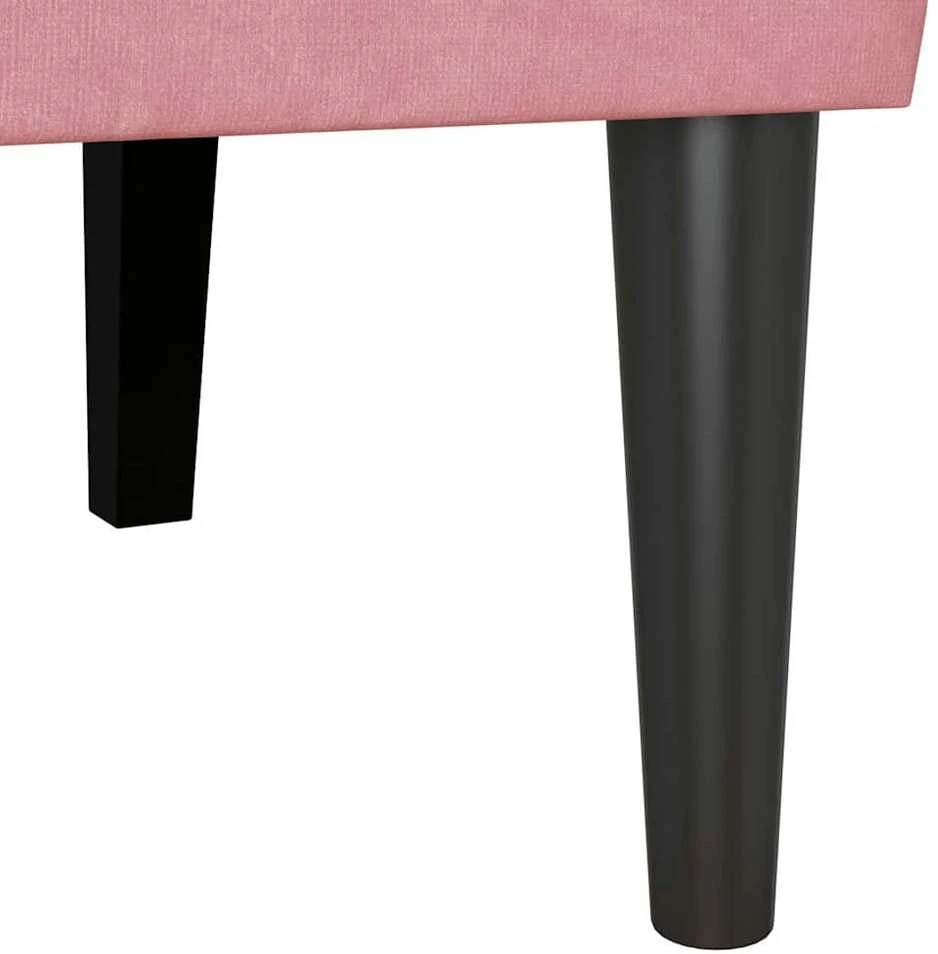 Česterfildo suolas Rožinė 112 x 65,5 x 75 cm Aksomas
