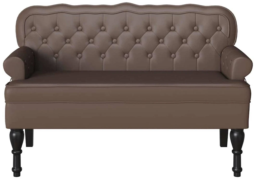 Česterfildo suolas Ruda 119,5 x 64,5 x 75 cm Dirbtinė oda