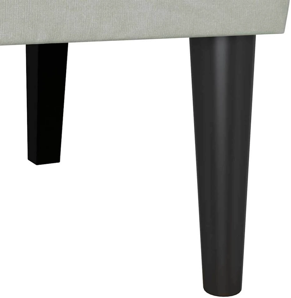 Česterfildo suolas Šviesiai pilka 112 x 65,5 x 75 cm Aksomas