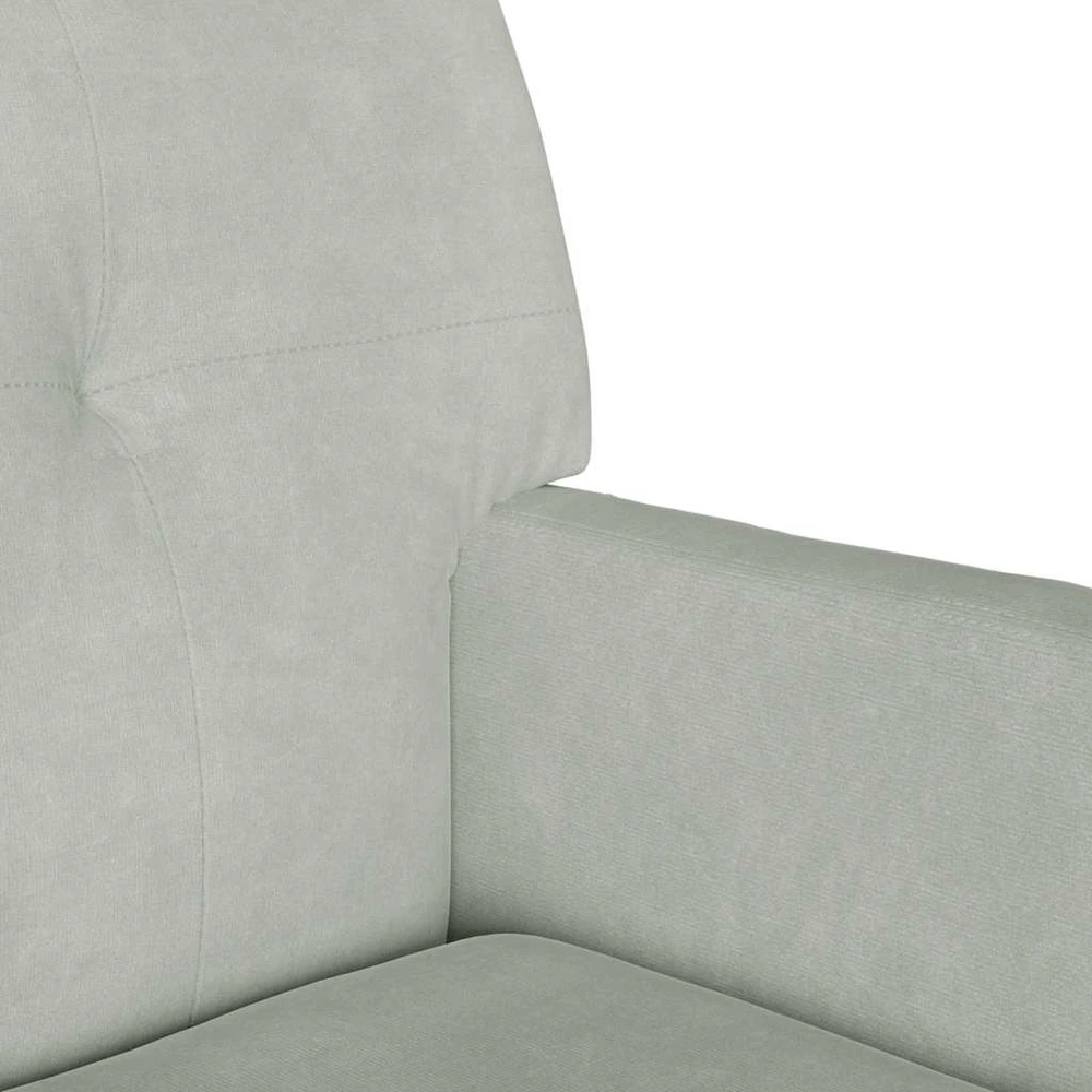 Česterfildo suolas Šviesiai pilka 112 x 65,5 x 75 cm Aksomas