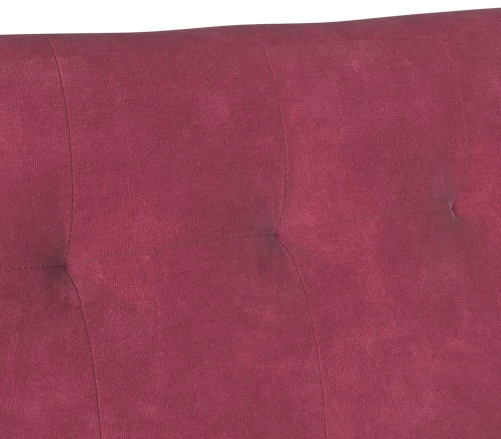 Česterfildo suolas Vyno raudona 112 x 65,5 x 75 cm Aksomas