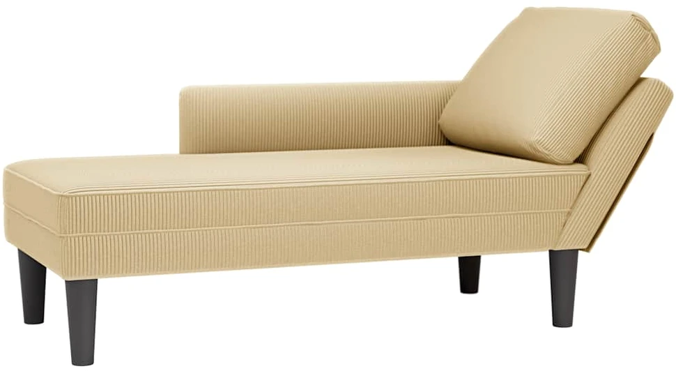 Sofa Chaise Lounge su pagalve pilkai žalia velveto audinys