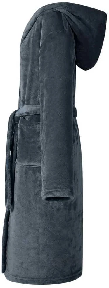 Chalatą su kapucė Jūrinė mėlyna XL Flanelė