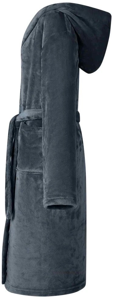 Chalatą su kapucė Jūrinė mėlyna XXL Flanelė