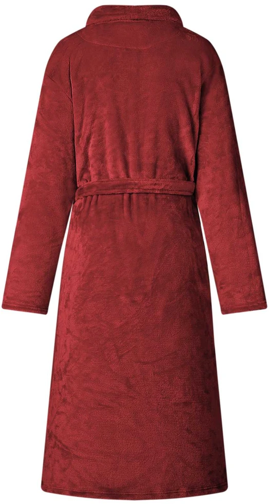 Chalatas be gobtuvo Bordo raudona s Flanelė