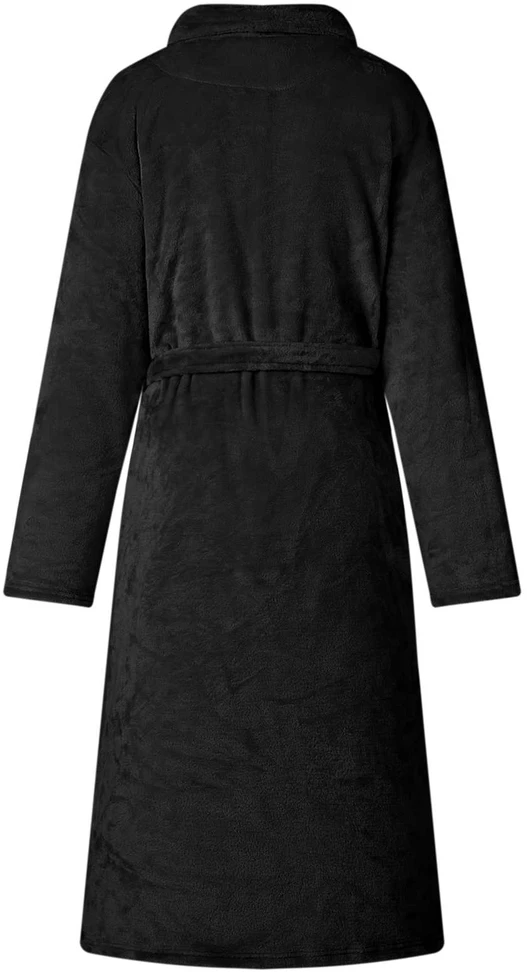 Chalatas be gobtuvo Juoda s Flanelė