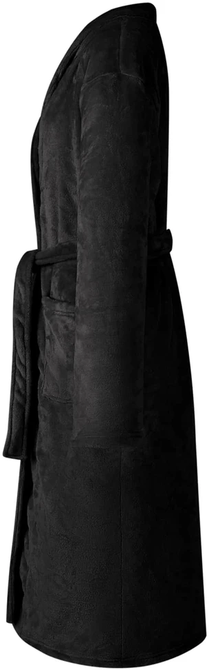 Chalatas be gobtuvo Juoda xl Flanelė